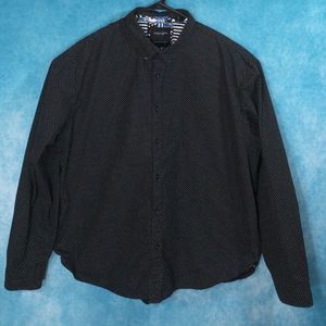 Denim & Flower Ricky Singh Black Long Sleeve Button Down Shirt, Mens, Size XXXXL
